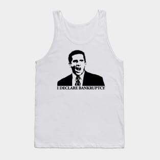 Michael Scott I Declare Bankruptcy The Office Funny Quote Tank Top